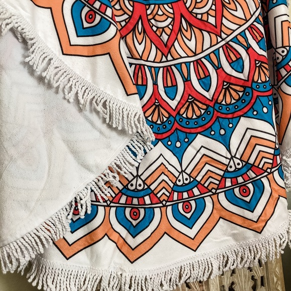 🎉Host Pick🎉 Boho Roundie Beach Coverup/Wrap/Towel/Tapestry - Picture 14 of 16